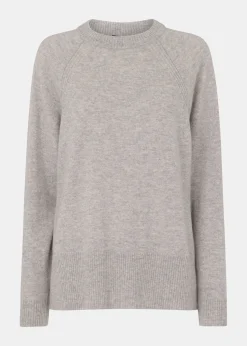 Grey Marl Ultimate Cashmere Crew Neck