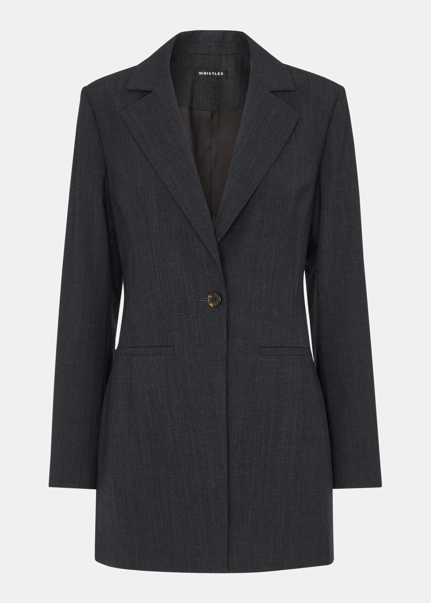 Grey Mia Elongated Waist Blazer