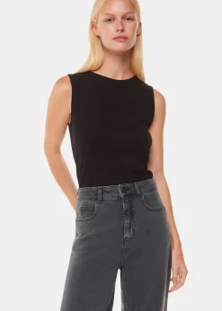Grey Stretch Barrel Leg Jean