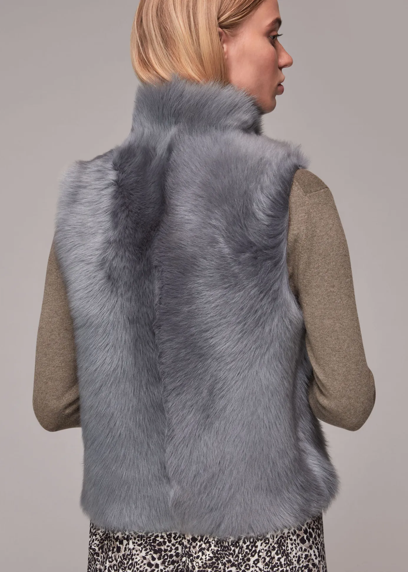 Grey Toscana Sheepskin Gilet