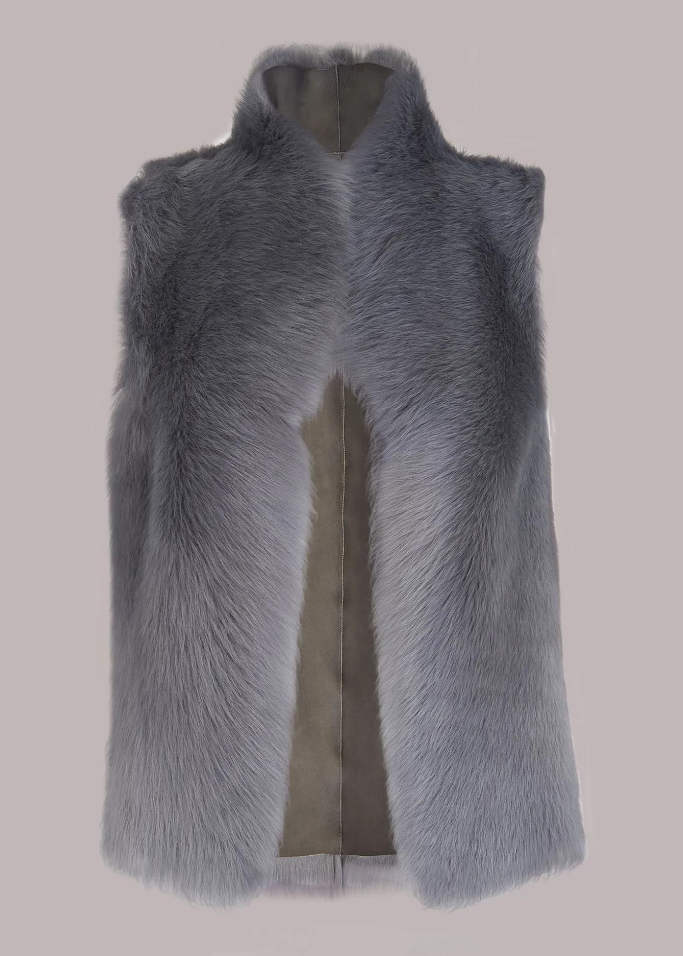Grey Toscana Sheepskin Gilet