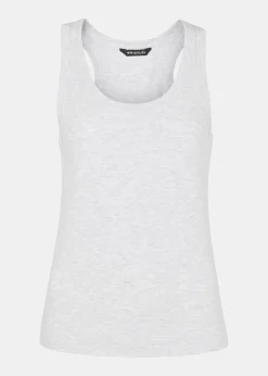 Grey Ultimate Ribbed Scoop Vest