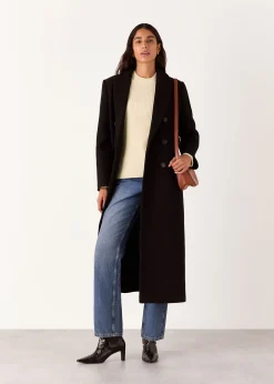 Ivory Button Detail Longline Knit