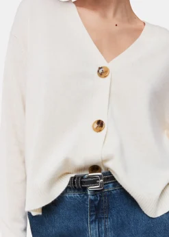 Ivory Cashmere Cardigan