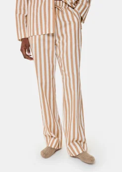 Ivory Cotton Stripe Pyjama Bottom
