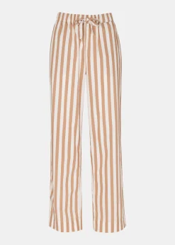Ivory Cotton Stripe Pyjama Bottom