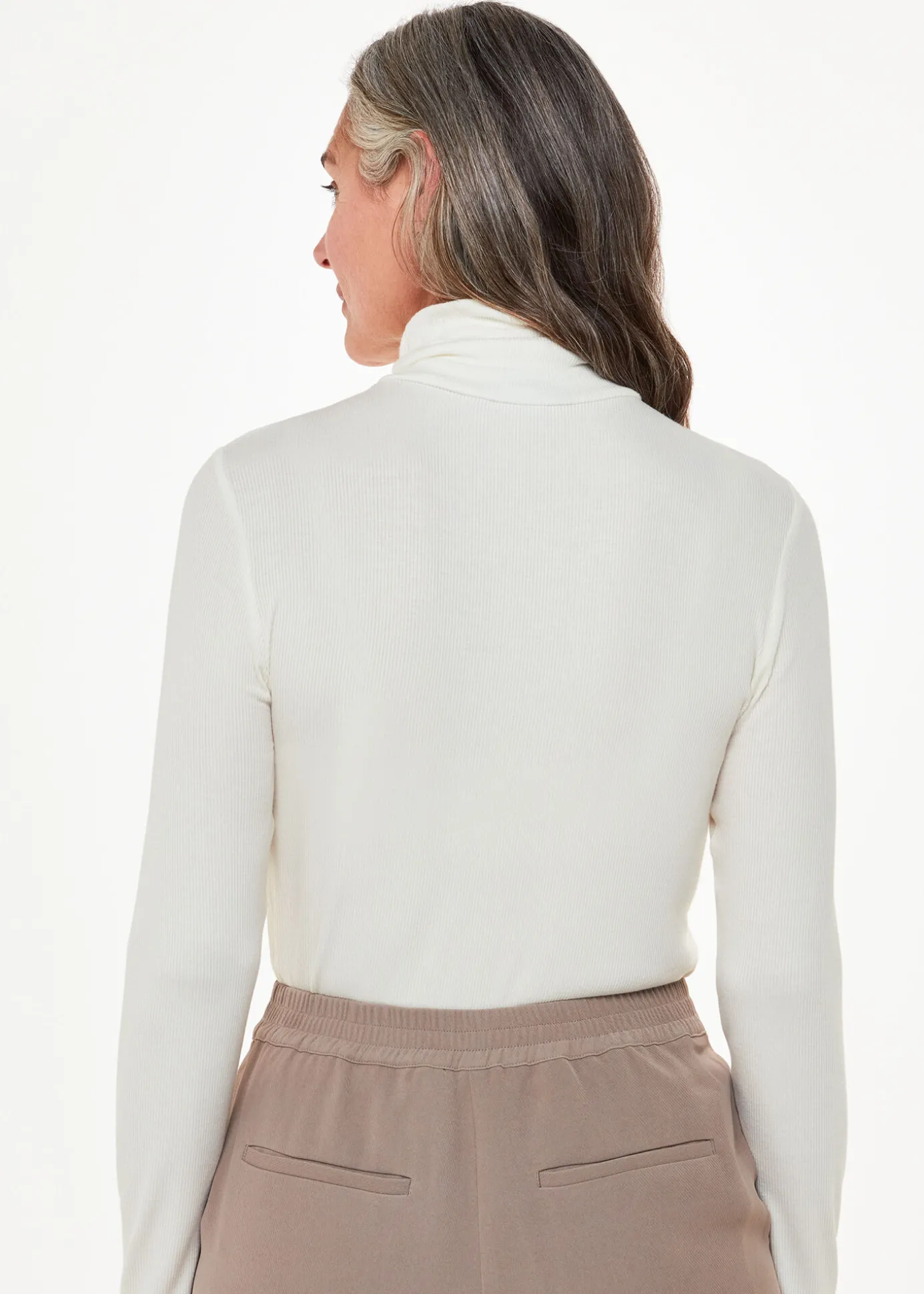 Ivory Essential Ribbed Polo