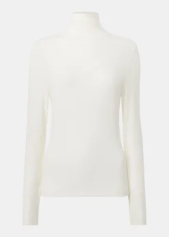 Ivory Essential Ribbed Polo