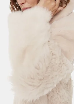 Ivory Hema Shearling Coat