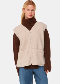 Ivory Josie Fleece Gilet