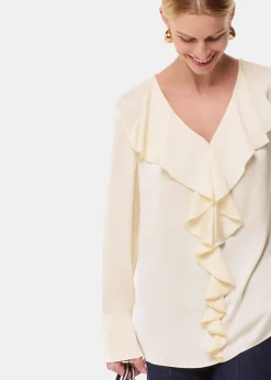 Ivory Kika Frill Top