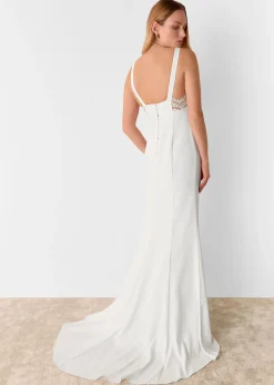 Ivory Lina Lace Insert Wedding Dress