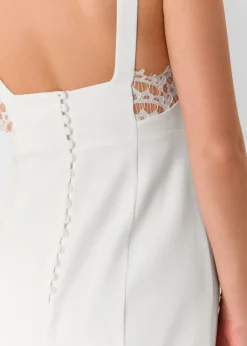 Ivory Lina Lace Insert Wedding Dress