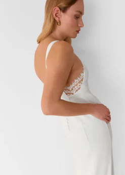 Ivory Lina Lace Insert Wedding Dress