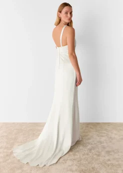 Ivory Lina Satin Wedding Dress