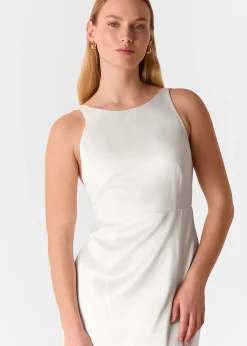 Ivory Lina Satin Wedding Dress