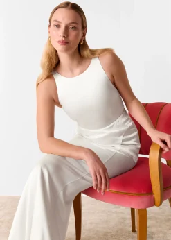 Ivory Lina Satin Wedding Dress