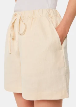 Ivory Linen Elasticated Short