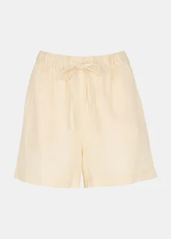 Ivory Linen Elasticated Short