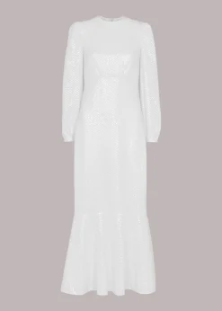 Ivory Loretta Sequin Wedding Dress