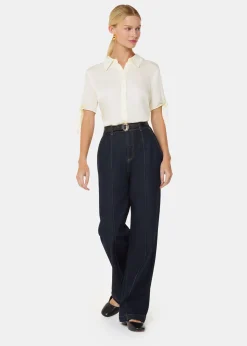 Ivory Lyla Bow Sleeve Shirt