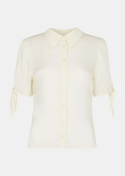 Ivory Lyla Bow Sleeve Shirt