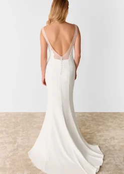 Ivory Mia Square Neck Wedding Dress