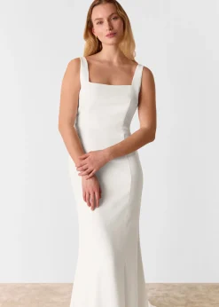 Ivory Mia Square Neck Wedding Dress