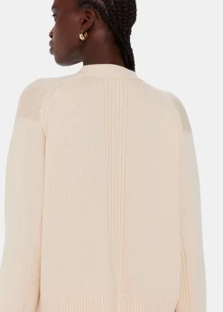 Ivory Nina Button Front Cardigan