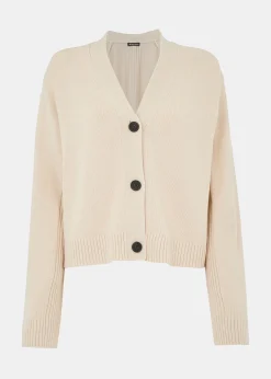 Ivory Nina Button Front Cardigan