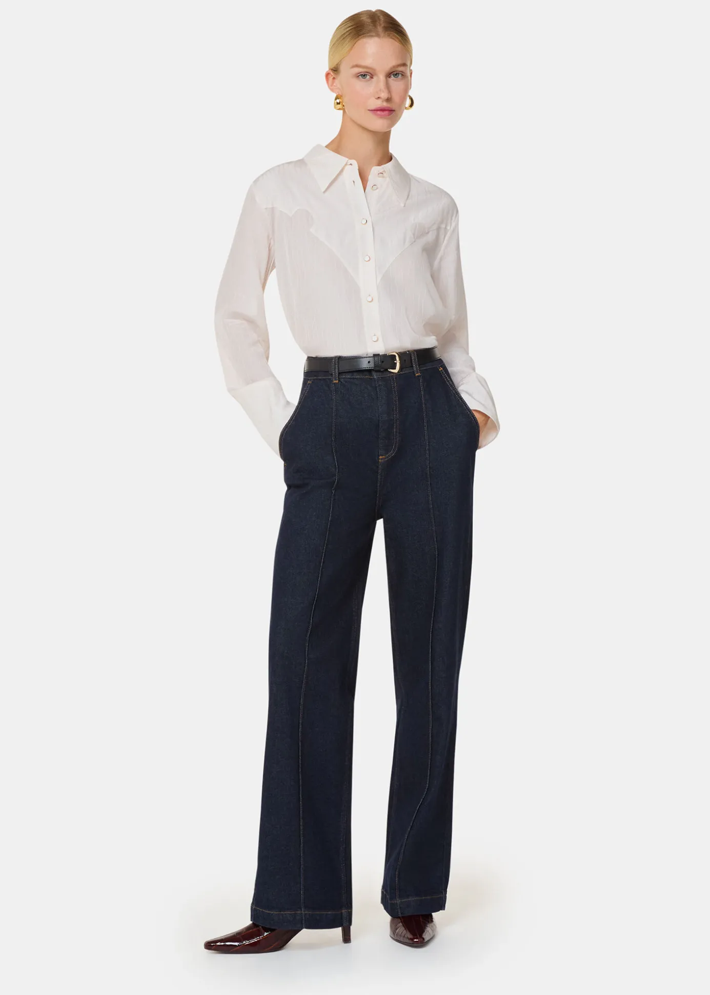 Ivory Orla Western Detail Shirt