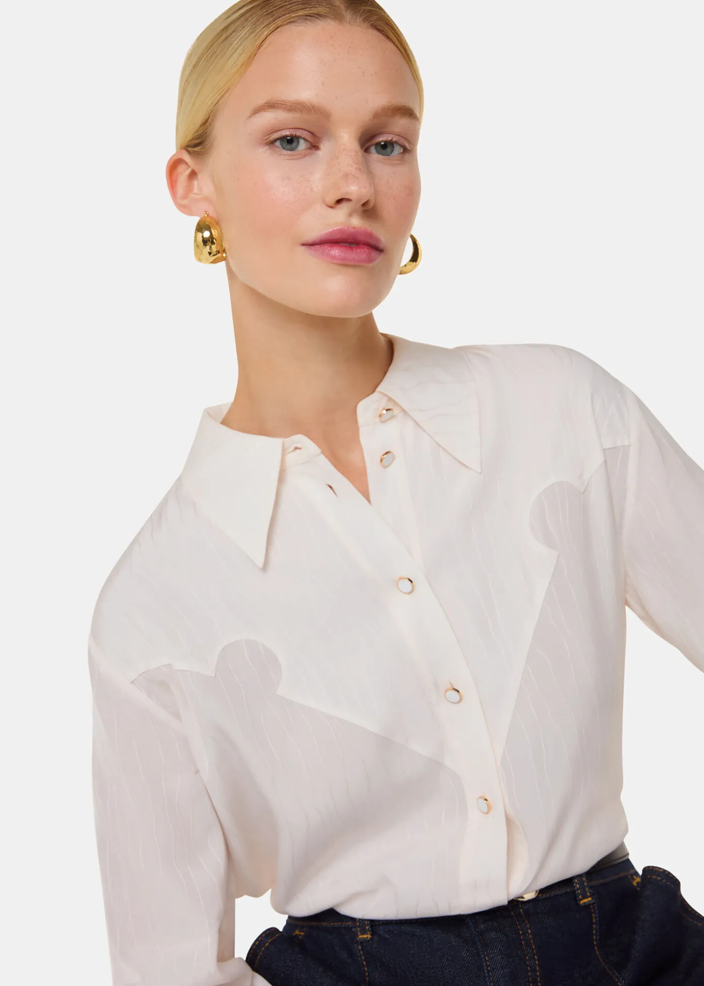 Ivory Orla Western Detail Shirt