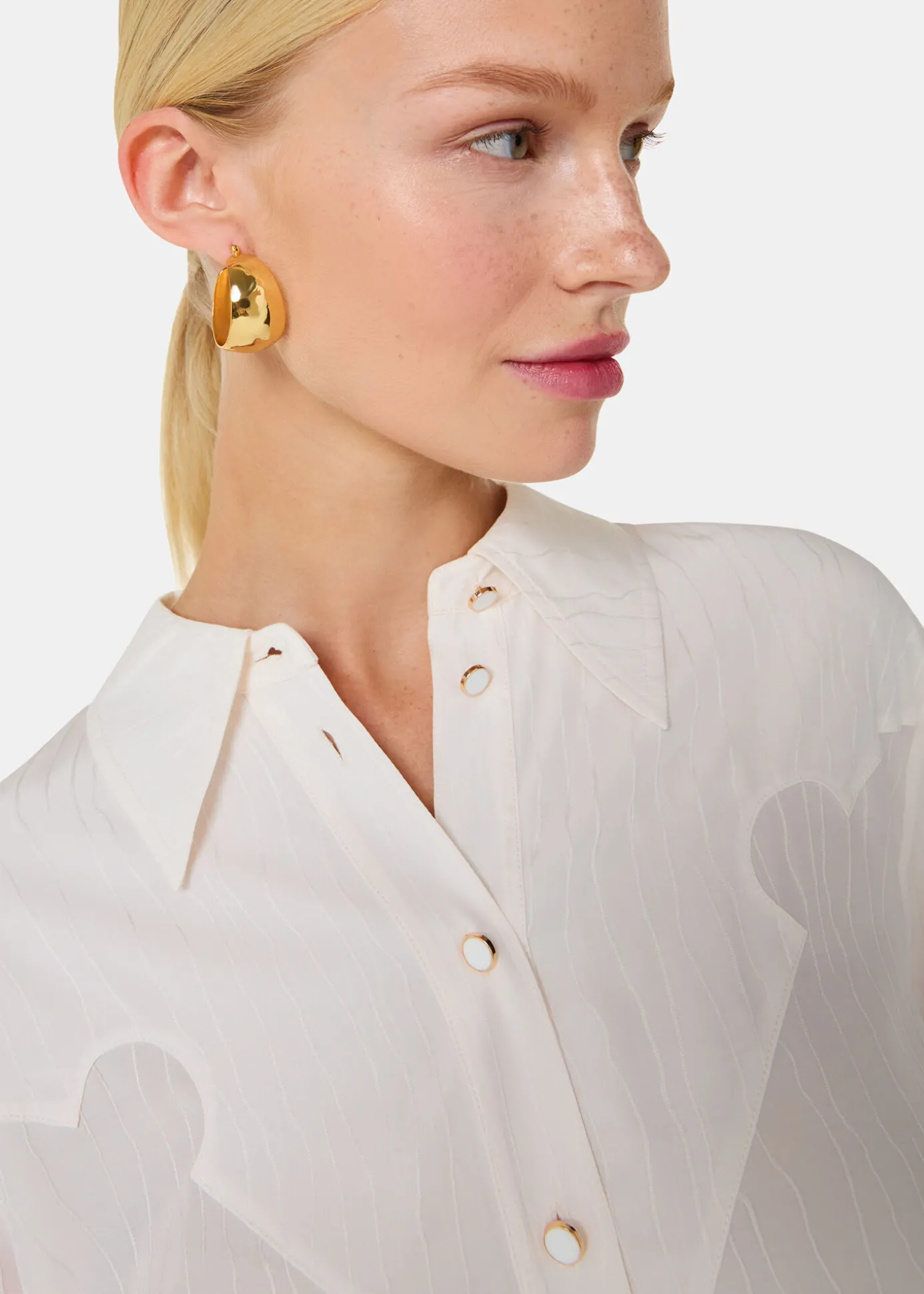 Ivory Orla Western Detail Shirt