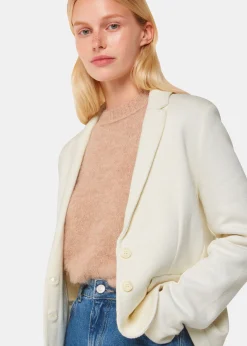 Ivory Slim Jersey Jacket