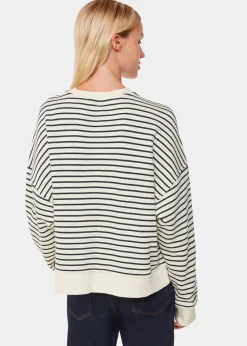 Ivory Stripe Sweat