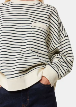 Ivory Stripe Sweat
