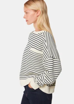 Ivory Stripe Sweat