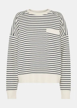 Ivory Stripe Sweat