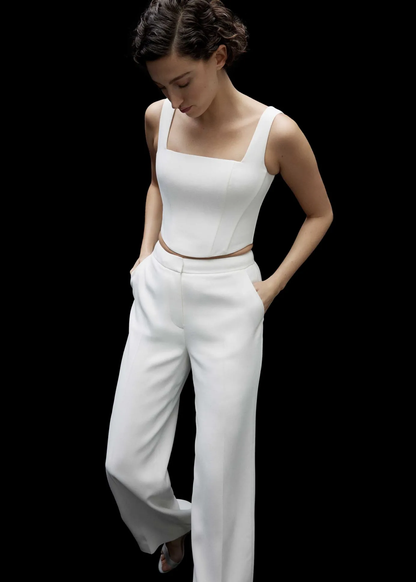 Ivory Structured Corset Bridal Top
