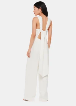Ivory Tie Back Bridal Jumpsuit