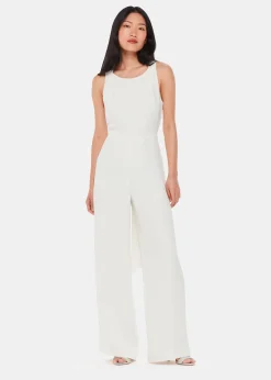 Ivory Tie Back Bridal Jumpsuit