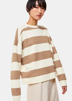 Ivory Wide Stripe Sweat