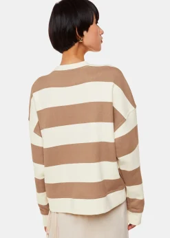 Ivory Wide Stripe Sweat