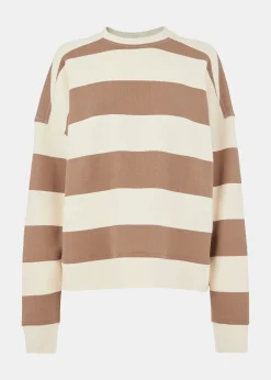 Ivory Wide Stripe Sweat