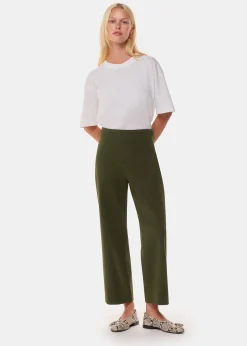Khaki Camilla Wide Leg Trouser