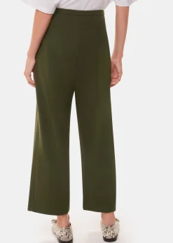 Khaki Camilla Wide Leg Trouser