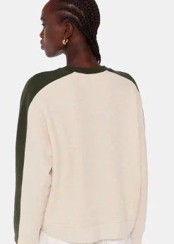 Khaki Colourblock Sweat