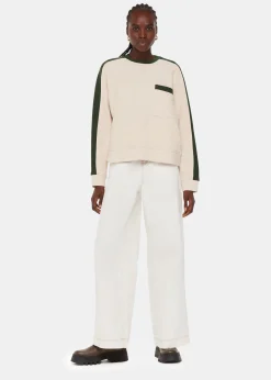 Khaki Colourblock Sweat