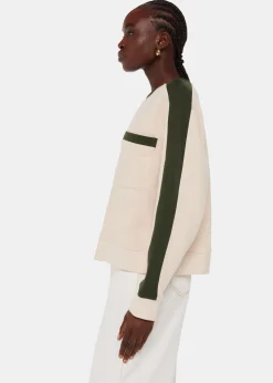 Khaki Colourblock Sweat