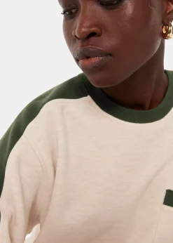 Khaki Colourblock Sweat